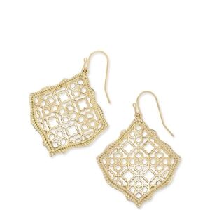 Kendra Scott Kirsten Gold Filigree Earrings